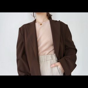 Vintage Oversized Cocoa Blazer